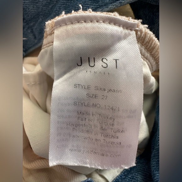 JUST Female Sika Jeans - Size 27 - Very Good Condition - Picture 5 of 5